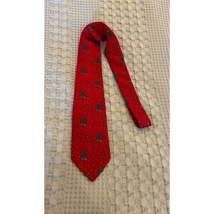Pure Silk Neck‎ Tie by Wembley Vintage Red Perfect for Christmas Holiday Parties